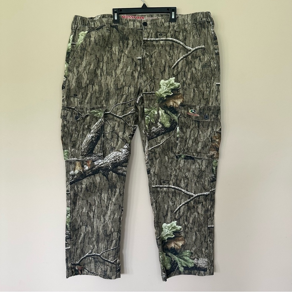 Mossy Oak Country Roots Camo Cargo Hunting Pants Men’s XL 40/42 Wide Leg Pockets